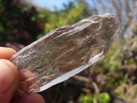 Natural Clear Smokey Quartz Crystals  x 12 From Malawi