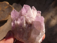 Natural Sugar Amethyst Clusters  x 12 From Solwezi, Zambia - Toprock Gemstones and Minerals 