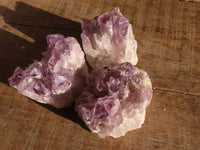 Natural Sugar Amethyst Clusters  x 12 From Solwezi, Zambia - Toprock Gemstones and Minerals 