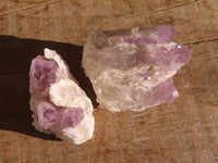 Natural Sugar Amethyst Clusters  x 12 From Solwezi, Zambia - Toprock Gemstones and Minerals 