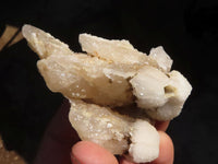 Natural Drusy Quartz Coated Calcite Crystals  x 12 From Alberts Mountain, Lesotho - Toprock Gemstones and Minerals 