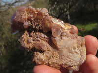 Natural Red Hematoid Phantom Quartz Clusters  x 12 From Karoi, Zimbabwe - TopRock