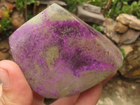 Polished Purple Stichtite & Serpentine Standing Free Forms  x 6 From Barberton, South Africa - TopRock