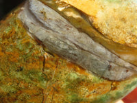 Polished Green Chrysoprase Standing Free Forms  x 2 From Ambatondrazaka, Madagascar - Toprock Gemstones and Minerals 