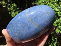 Polished Lazulite Standing Free Form & Sphere  x 2 From Madagascar - Toprock Gemstones and Minerals 