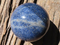 Polished Lazulite Standing Free Form & Sphere  x 2 From Madagascar - Toprock Gemstones and Minerals 