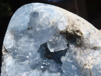 Polished Crystal Centred Celestite Eggs  x 2 From Sakoany, Madagascar - TopRock