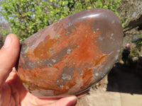 Polished Polychrome Jasper Standing Free Forms  x 3 From Madagascar