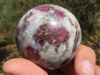 Polished Pink Tourmaline Rubellite Spheres  x 4 From Madagascar - TopRock