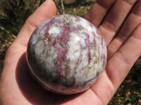 Polished Pink Tourmaline Rubellite Spheres  x 4 From Madagascar - TopRock