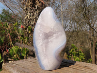 Polished Blue Lace Agate Standing Free Form x 1 From Nsanje, Malawi