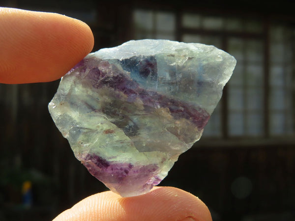 Natural Watermelon Fluorite Cobbed & Stone Sealed Pieces x 35 From Uis, Namibia - TopRock