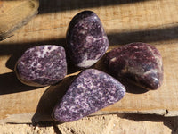 Polished  Purple Lepidolite Free Forms  x 4 From Zimbabwe