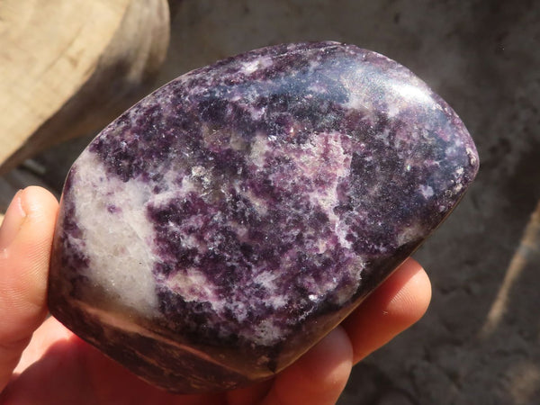 Polished  Purple Lepidolite Free Forms  x 4 From Zimbabwe