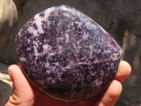 Polished  Purple Lepidolite Free Forms  x 4 From Zimbabwe