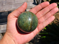 Polished Chrysoprase Spheres x 6 From Madagascar - TopRock