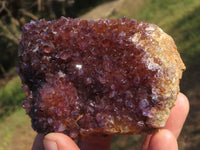 Natural Dark "Amethystos" Amethyst Clusters  x 12 From Kwaggafontein, South Africa - TopRock