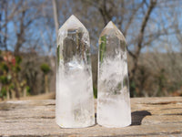 Polished Clear Quartz Crystal Points x 24 From Madagascar