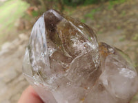 Polished Lovely Selection Of Smokey Window Quartz Crystals  x 3 From Madagascar - TopRock