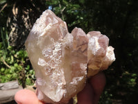 Natural Red Hematoid Phantom Quartz Clusters  x 3 From Karoi, Zimbabwe - TopRock