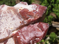 Natural Red Hematoid Phantom Quartz Clusters  x 3 From Karoi, Zimbabwe - TopRock