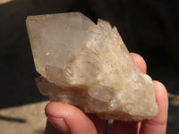 Natural Cascading Smokey Quartz Clusters x 6 From Luena, Congo