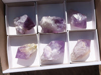 Polished Single Jacaranda Amethyst Crystals  x 6 From Mumbwa, Zambia - TopRock