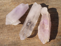 Natural Large Clear Brandberg Amethyst Quartz Crystals x 12 From Brandberg, Namibia