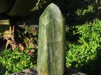 Polished Green Banded Fuchsite Crystal Points x 3 From Madagascar - TopRock