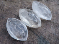 Polished Semi Optic Quartz Angel Tears x 35 From Madagascar - TopRock