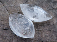 Polished Semi Optic Quartz Angel Tears x 35 From Madagascar - TopRock