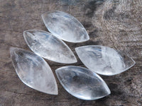 Polished Semi Optic Quartz Angel Tears x 35 From Madagascar - TopRock