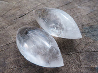 Polished Semi Optic Quartz Angel Tears x 35 From Madagascar - TopRock