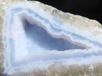 Polished One Side Polished Blue Lace Agate Specimens  x 6 From Nsanje, Malawi - Toprock Gemstones and Minerals 