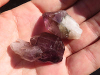 Natural Small Smokey Amethyst Crystals  x 20 From Chiredzi, Zimbabwe - Toprock Gemstones and Minerals 