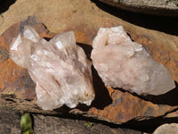 Natural Small Cascading White Phantom Smokey Quartz  x 23 From Luena, Congo - Toprock Gemstones and Minerals 