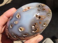 Polished Agate Standing Free Forms x 3 From Madagascar