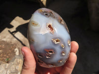 Polished Agate Standing Free Forms x 3 From Madagascar