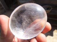 Polished Clear Quartz Crystal Galet / Palm Stones x 12 From Madagascar