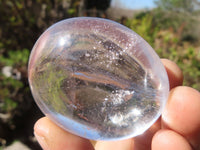 Polished Clear Quartz Crystal Galet / Palm Stones x 12 From Madagascar