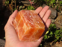 Natural New Sunset Orange Calcite Cubic Specimens  x 5 From Namibia - Toprock Gemstones and Minerals 