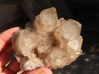 Natural Cascading White Phantom Smokey Quartz Clusters  x 6 From Luena, Congo - Toprock Gemstones and Minerals 