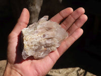 Natural Cascading White Phantom Smokey Quartz Specimens  x 6 From Luena, Congo - Toprock Gemstones and Minerals 