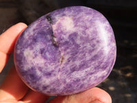 Polished Purple Lepidolite Free Forms  x 6 From Zimbabwe - Toprock Gemstones and Minerals 