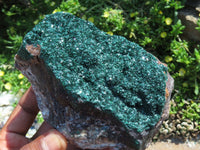 Natural Malachite Crystalline Specimens x 2 From Tenke Fungurume, Congo - TopRock