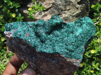 Natural Malachite Crystalline Specimens x 2 From Tenke Fungurume, Congo - TopRock