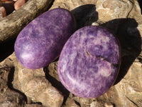 Polished Purple Lepidolite Free Forms  x 6 From Zimbabwe - Toprock Gemstones and Minerals 