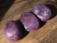 Polished Purple Lepidolite Free Forms  x 6 From Zimbabwe - Toprock Gemstones and Minerals 