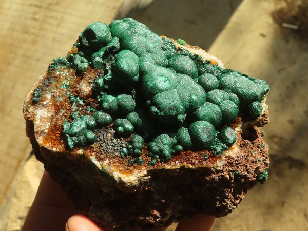 Natural Rare Ball Malachite On Drusy Quartz & Dolomite Specimens x 2 From Kambove, Congo