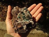 Natural Rare Ball Malachite On Drusy Quartz & Dolomite Specimens x 2 From Kambove, Congo